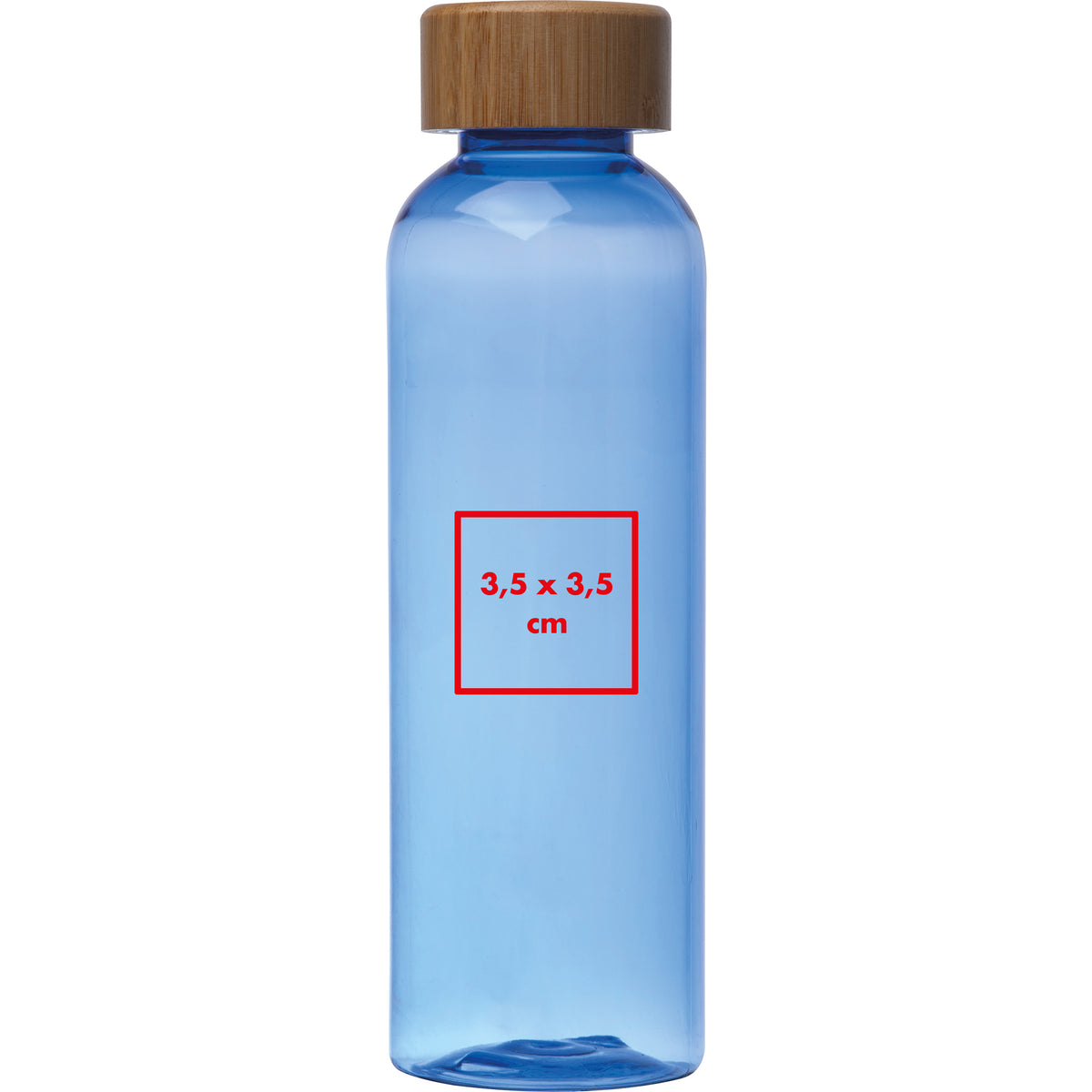 Trinkflasche aus PET mit Bambusdeckel, 500ml SAMBOR