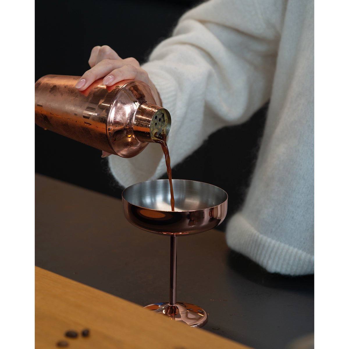CrisMa Cocktailshaker mit Kupfer, 500ml DIETMAR