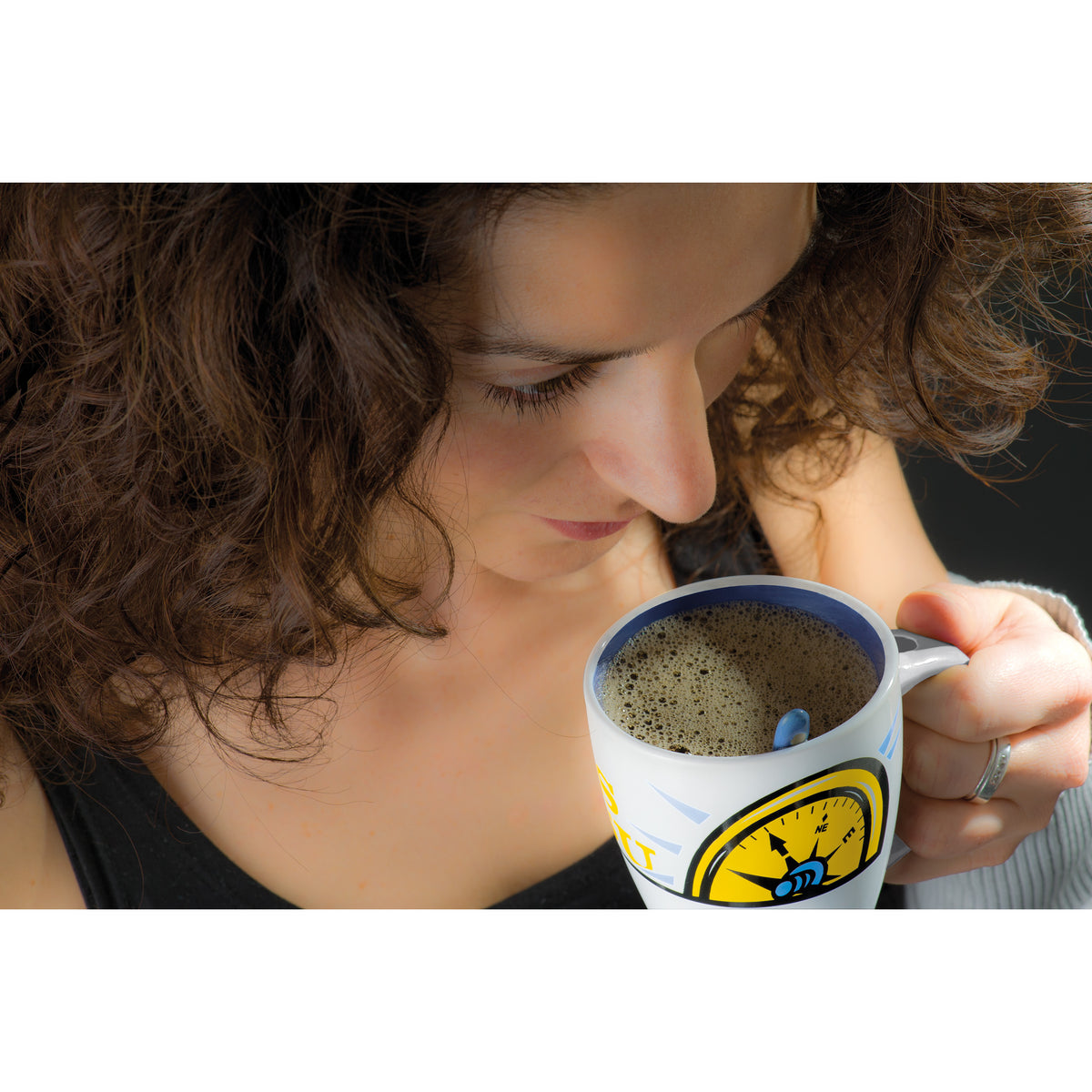 Tasse aus Porzellan mit Löffel, 250ml ARMANDO