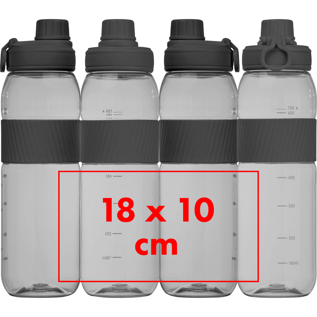 Tritan Trinkflasche mit Silikongriff LUCREZIA