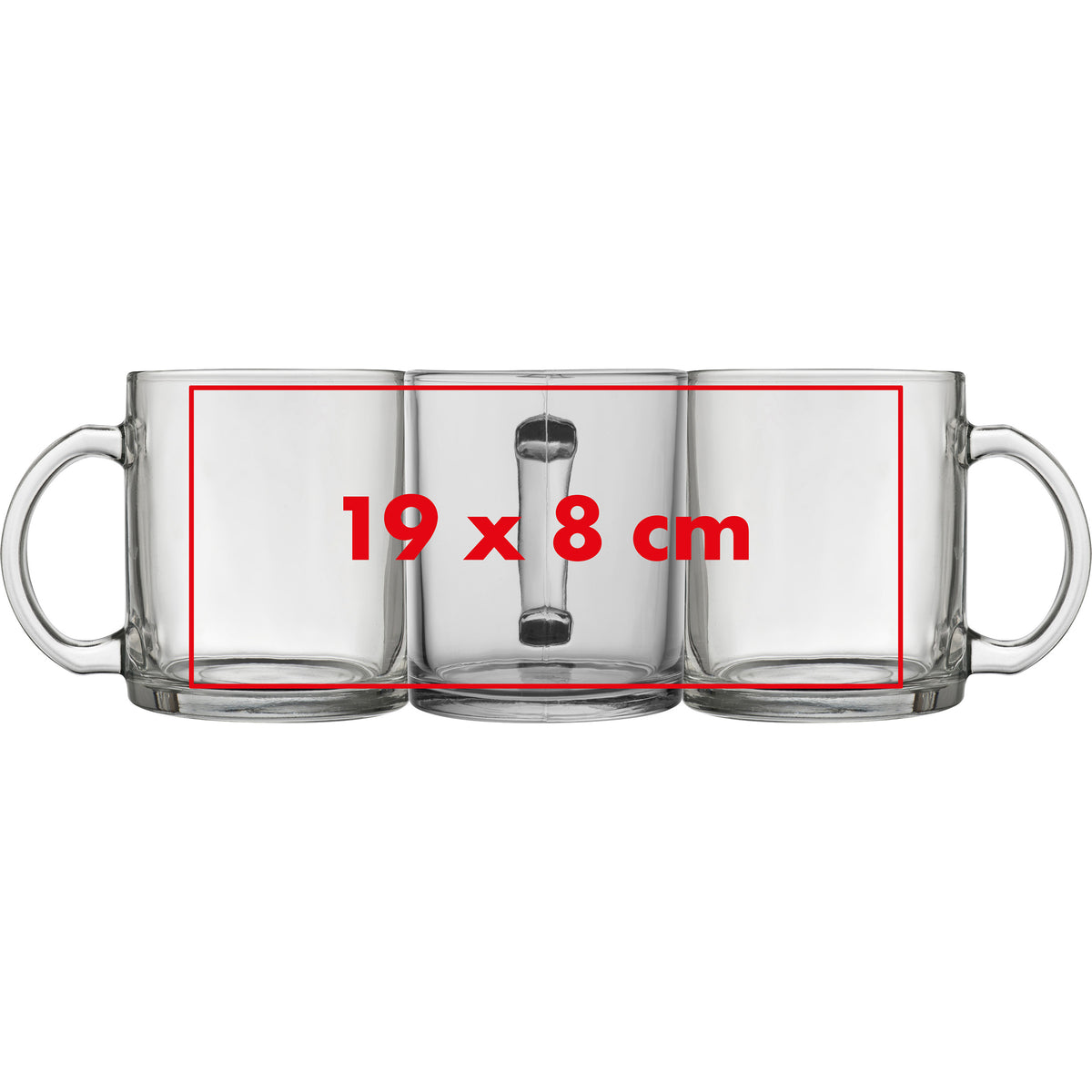 Sublimationstasse aus Glas BARBARA