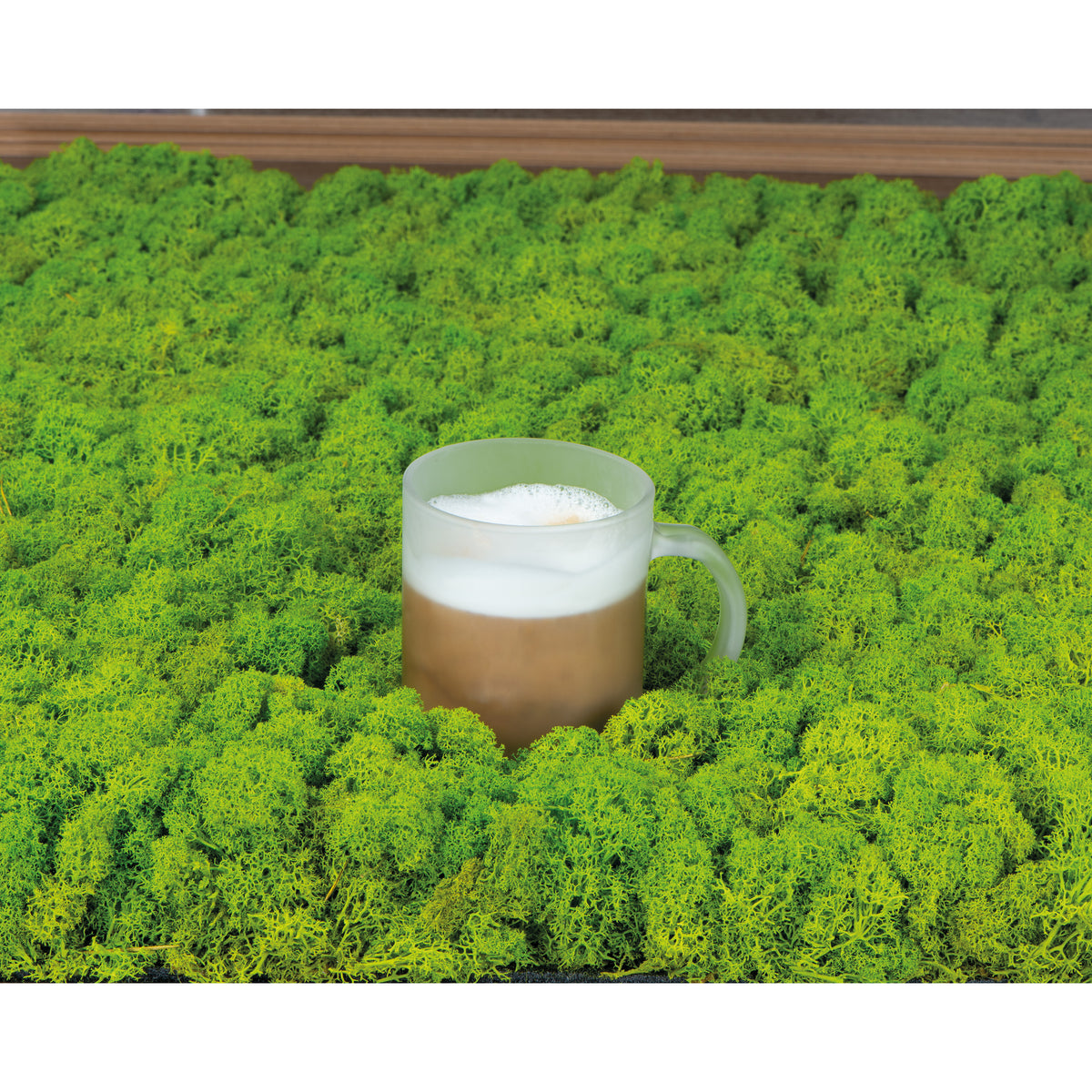 Glastasse weiß gefrostet, 300ml ANGELIKA