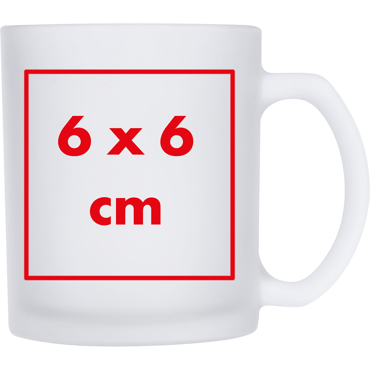 Glastasse weiß gefrostet, 300ml ANGELIKA