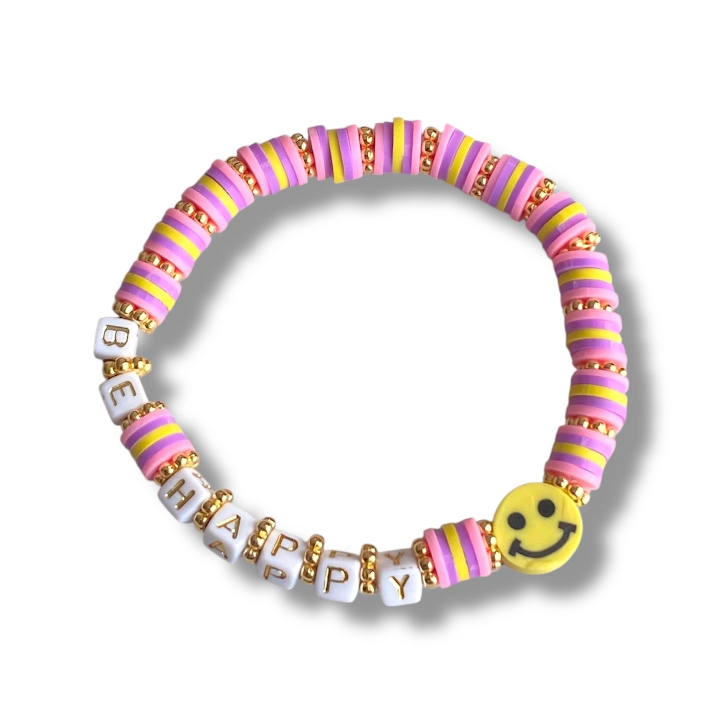 Personalisiertes Perlen Armband mit Smiley