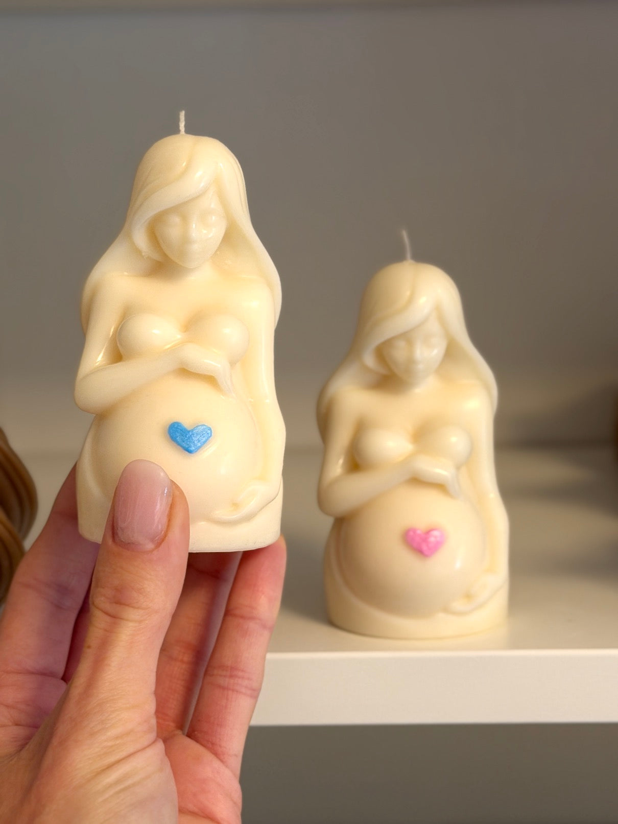 Kerze "Babybauch" aus Sojawachs