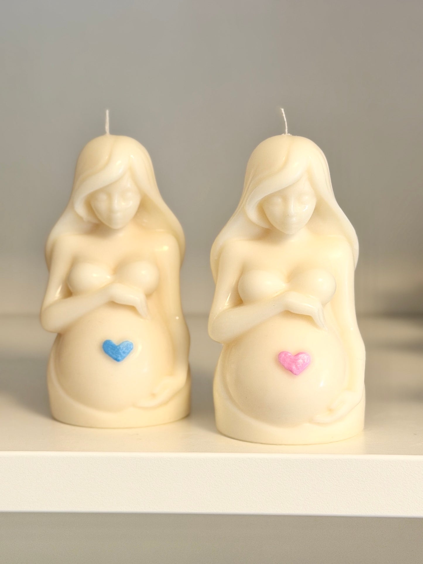 Kerze "Babybauch" aus Sojawachs