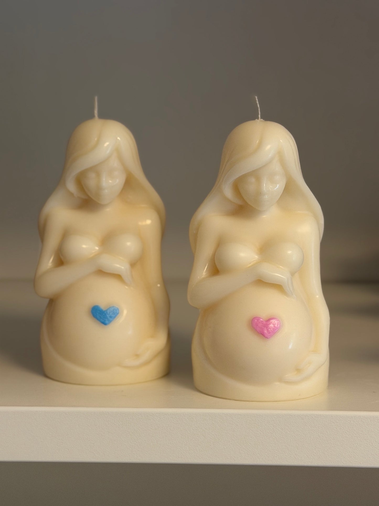 Kerze "Babybauch" aus Sojawachs