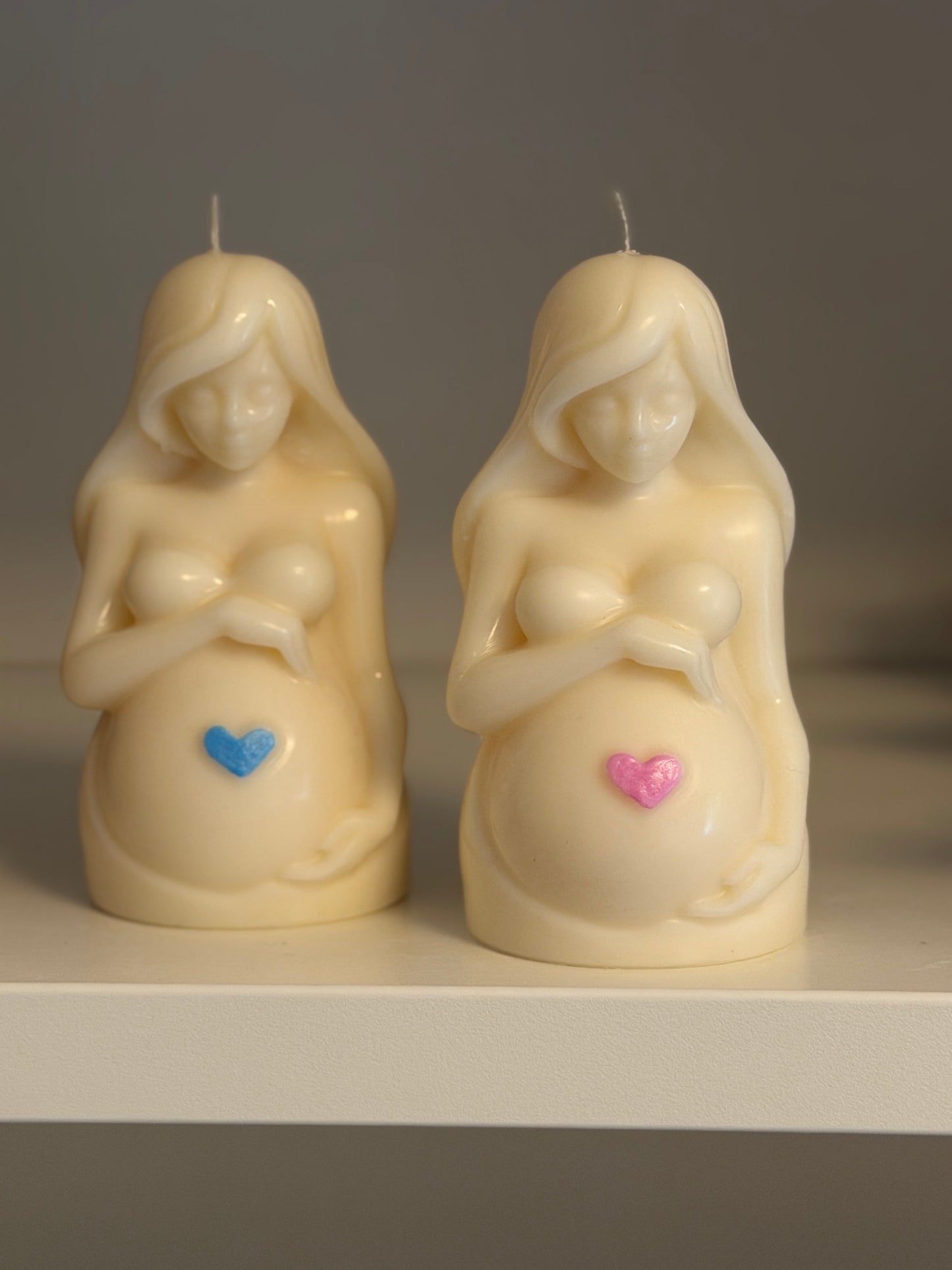 Kerze "Babybauch" aus Sojawachs