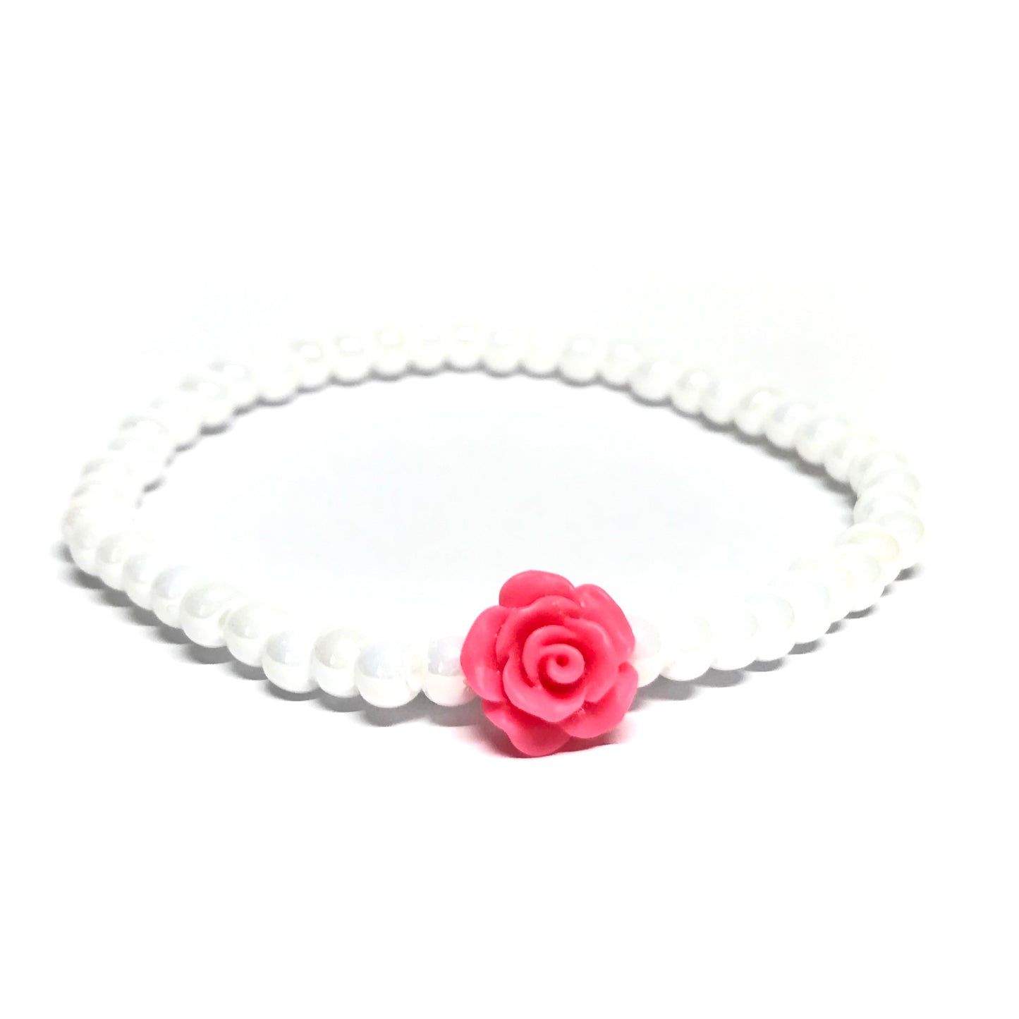 Armband "Pearly Rose" aus Glasperlen