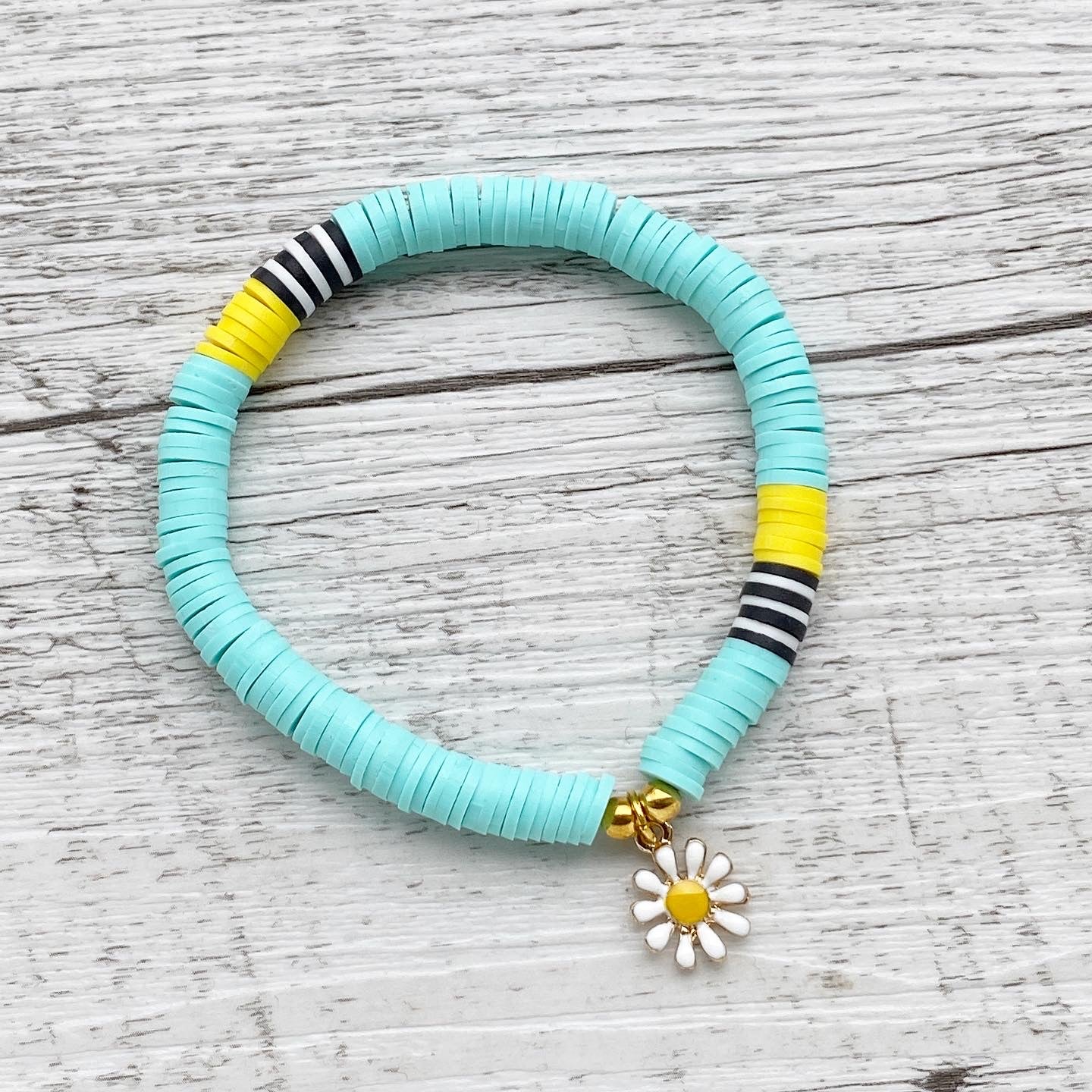 Armband "Gänseblümchen" aus Katsuki Perlen