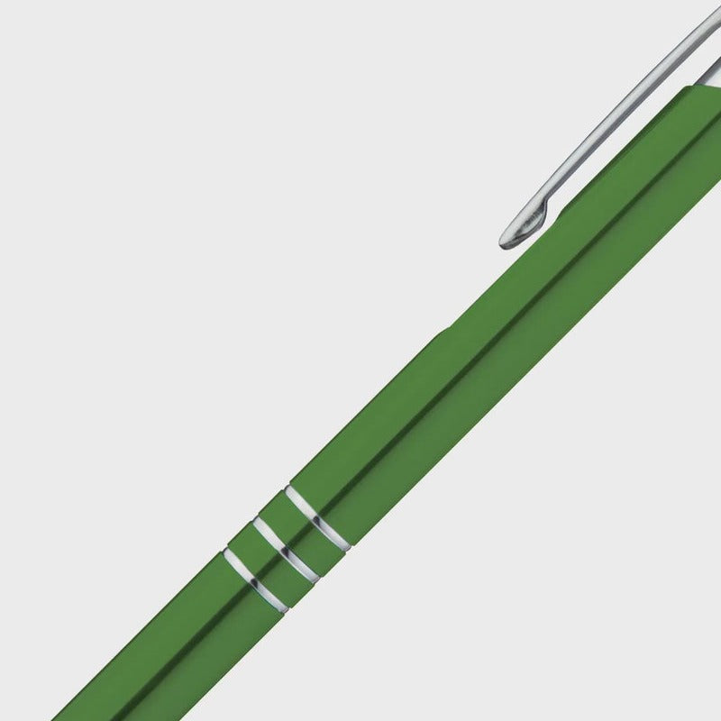 Kugelschreiber Gravur Metallic Grün