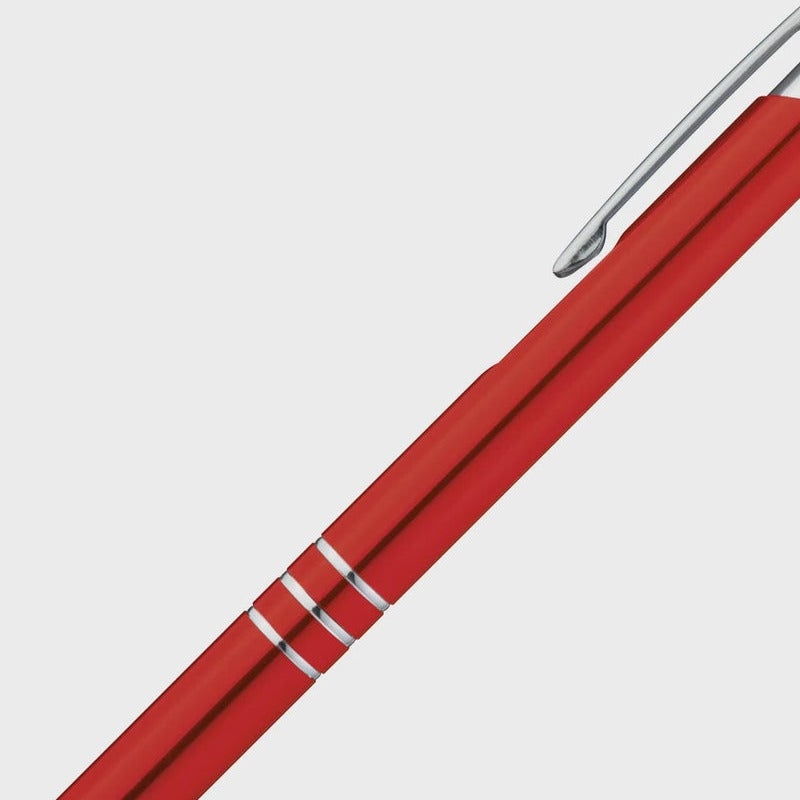 Kugelschreiber Gravur Metallic Rot