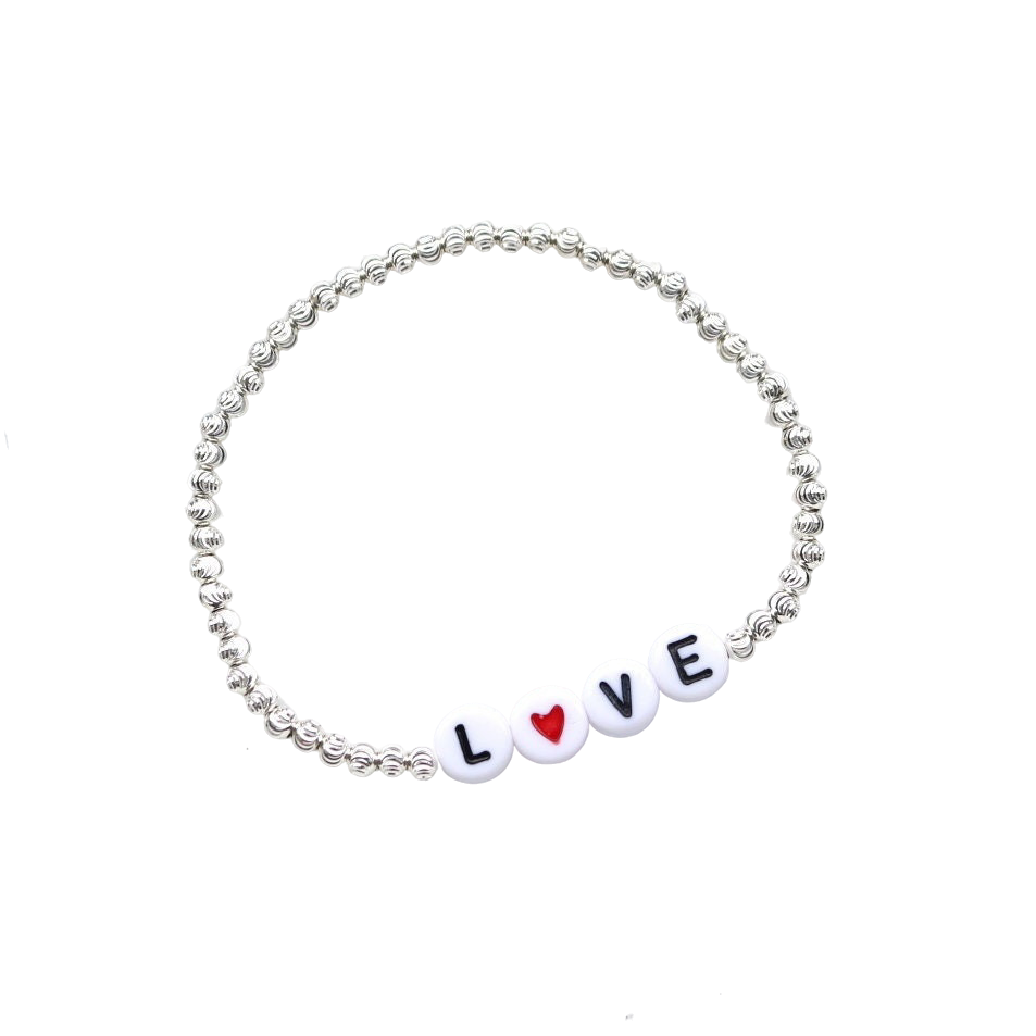 Personalisiertes Armband "Silver Love" aus 925er Sterlingsilber