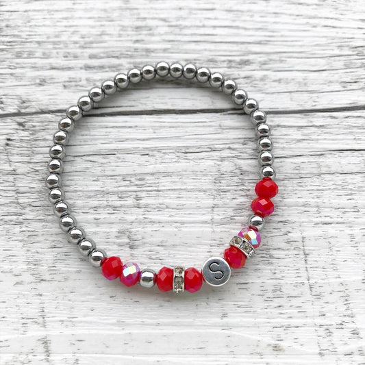 Personalisiertes Armband "Red Letter"