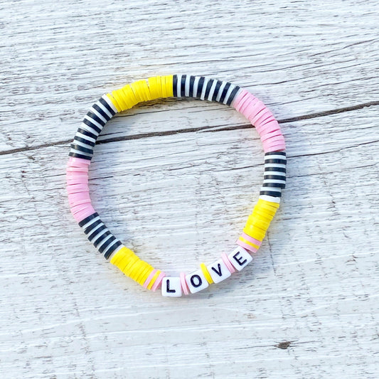 Personalisiertes Armband "Sweets" aus Katsuki Perlen