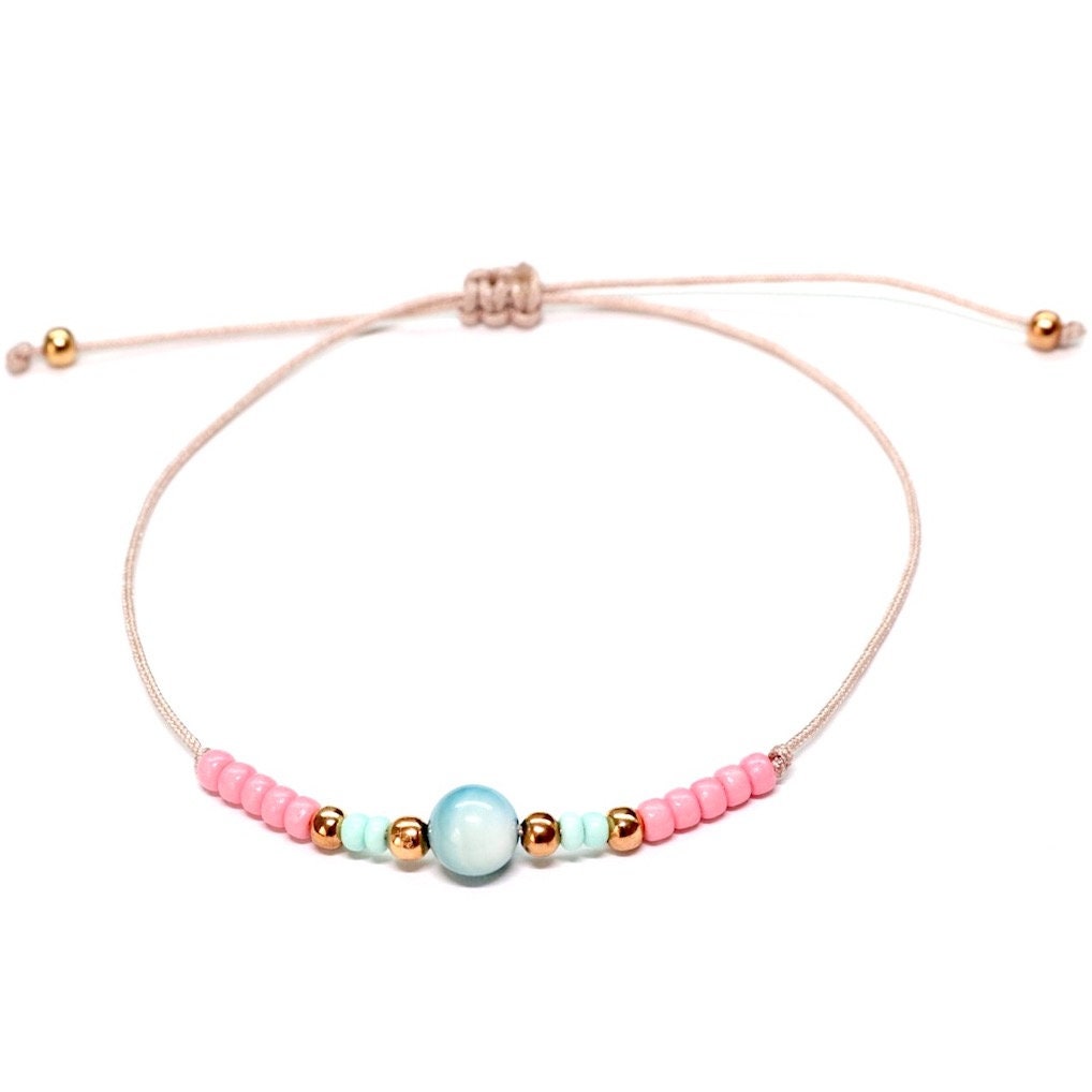 Armband "Candy Shell" in Roségold mit Muschelperle