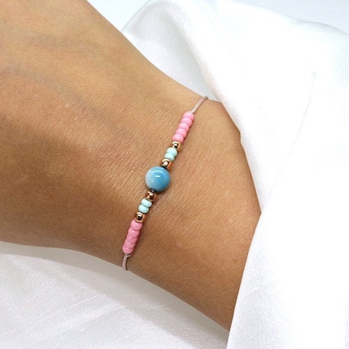 Armband "Candy Shell" in Roségold mit Muschelperle