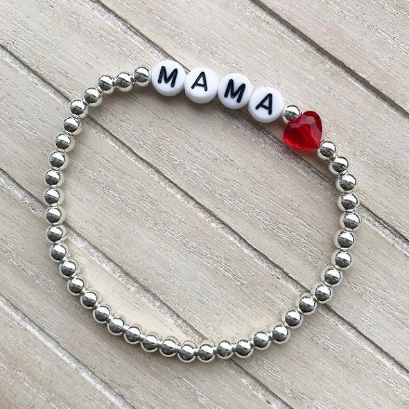 Personalisiertes Armband "Mama" 925er Sterlingsilber