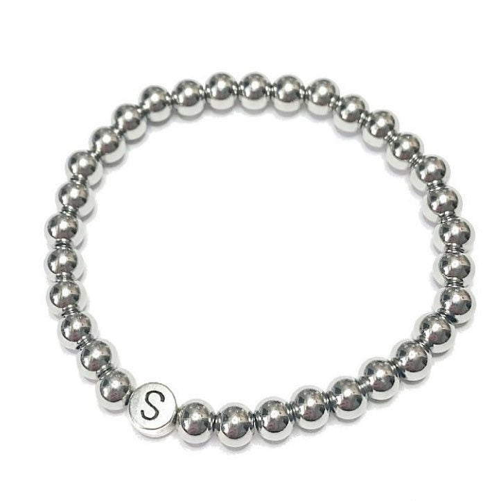 Personalisiertes Armband "Silver Letter XL" aus Edelstahl