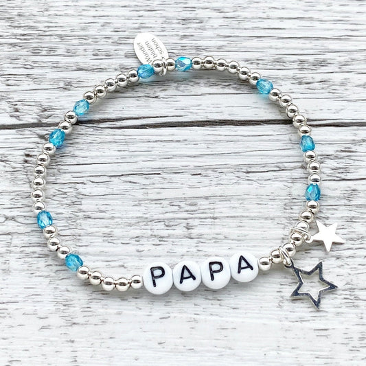 Personalisiertes Armband "Stars" 925er Sterlingsilber mit Sternen