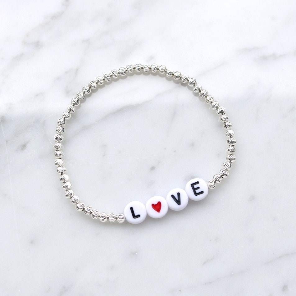 Personalisiertes Armband "Silver Love" aus 925er Sterlingsilber