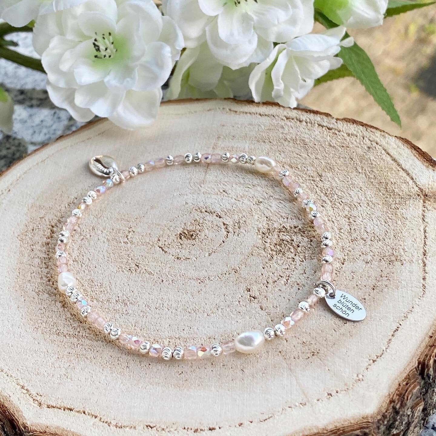 Fußkettchen 925er Sterlingsilber mit Kauri Muschel