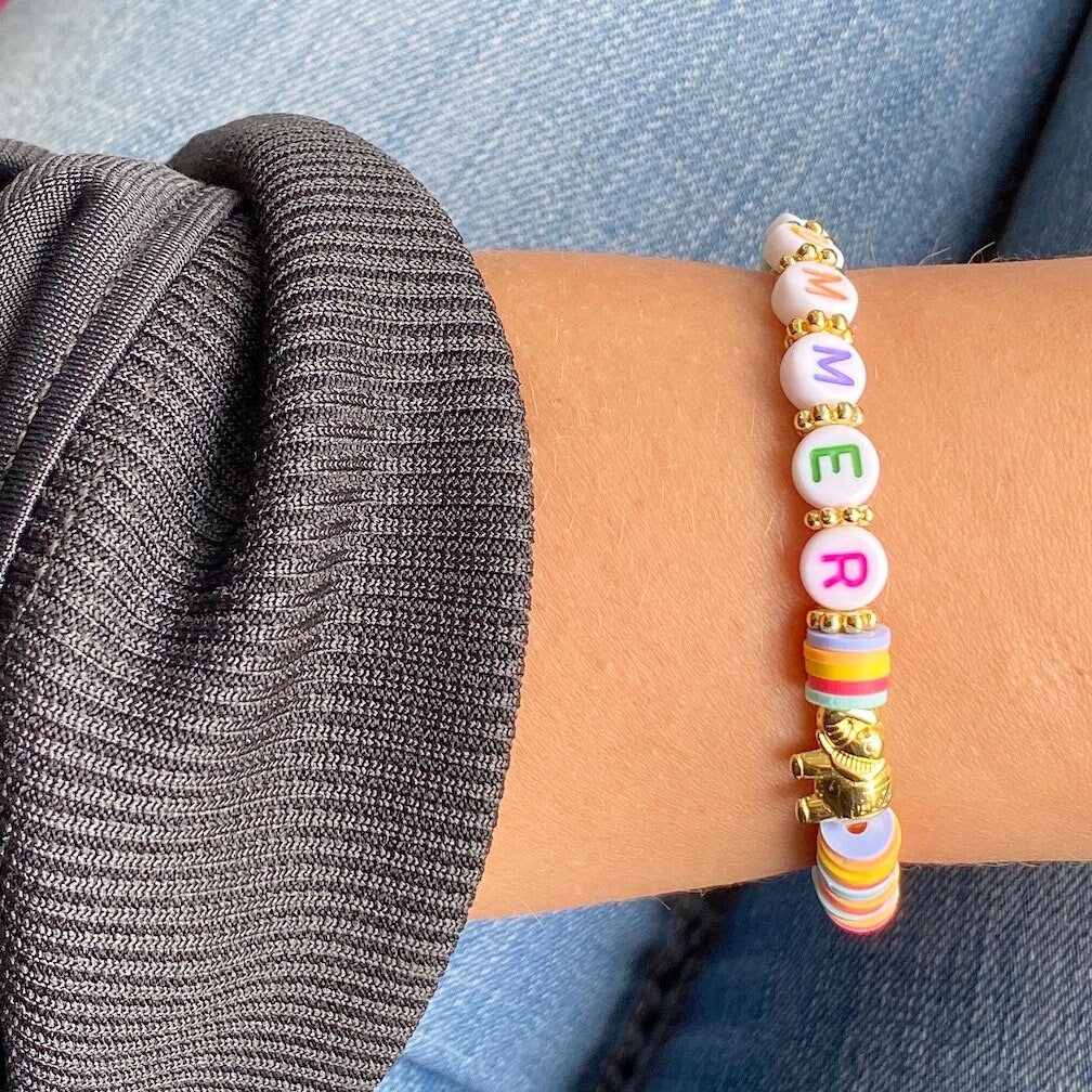 Personalisiertes Armband "Summer" aus Katsuki Perlen