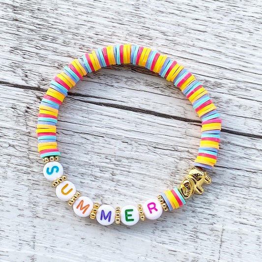 Personalisiertes Armband "Summer" aus Katsuki Perlen