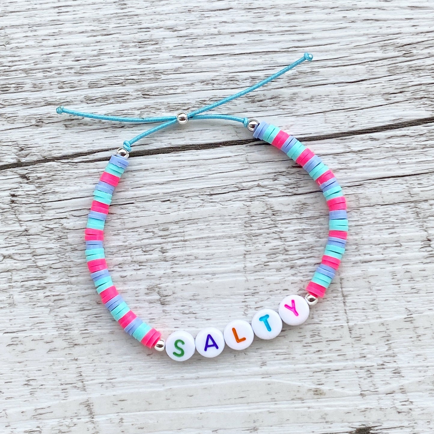 Personalisiertes Armband "Beach" aus Katsuki Perlen