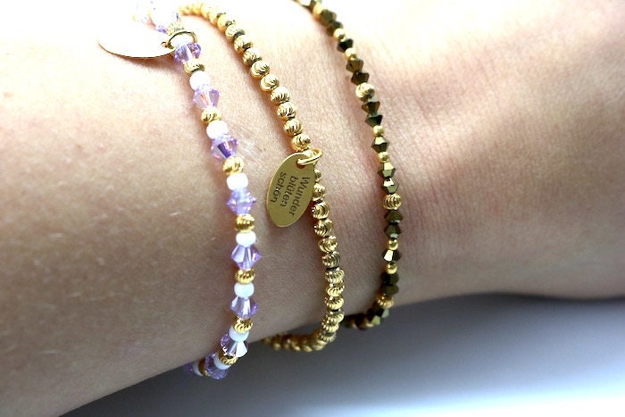 Armband "Goldrain" aus 925er Sterlingsilber 24 Karat vergoldet