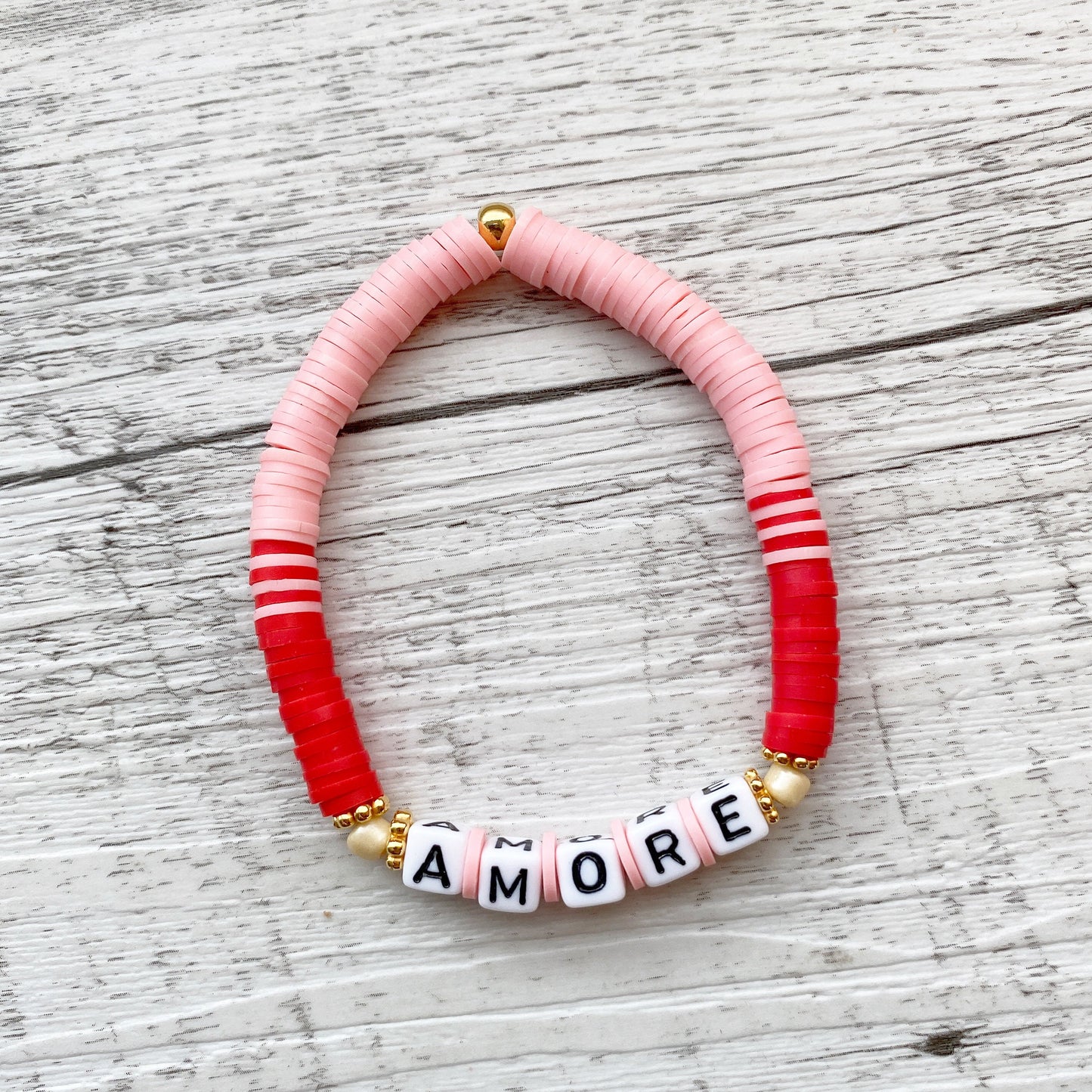 Personalisiertes Armband "Amore" aus Katsuki Perlen
