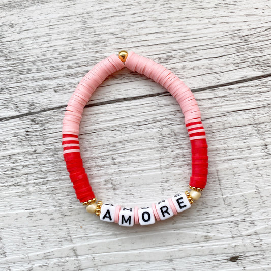 Personalisiertes Armband "Amore" aus Katsuki Perlen
