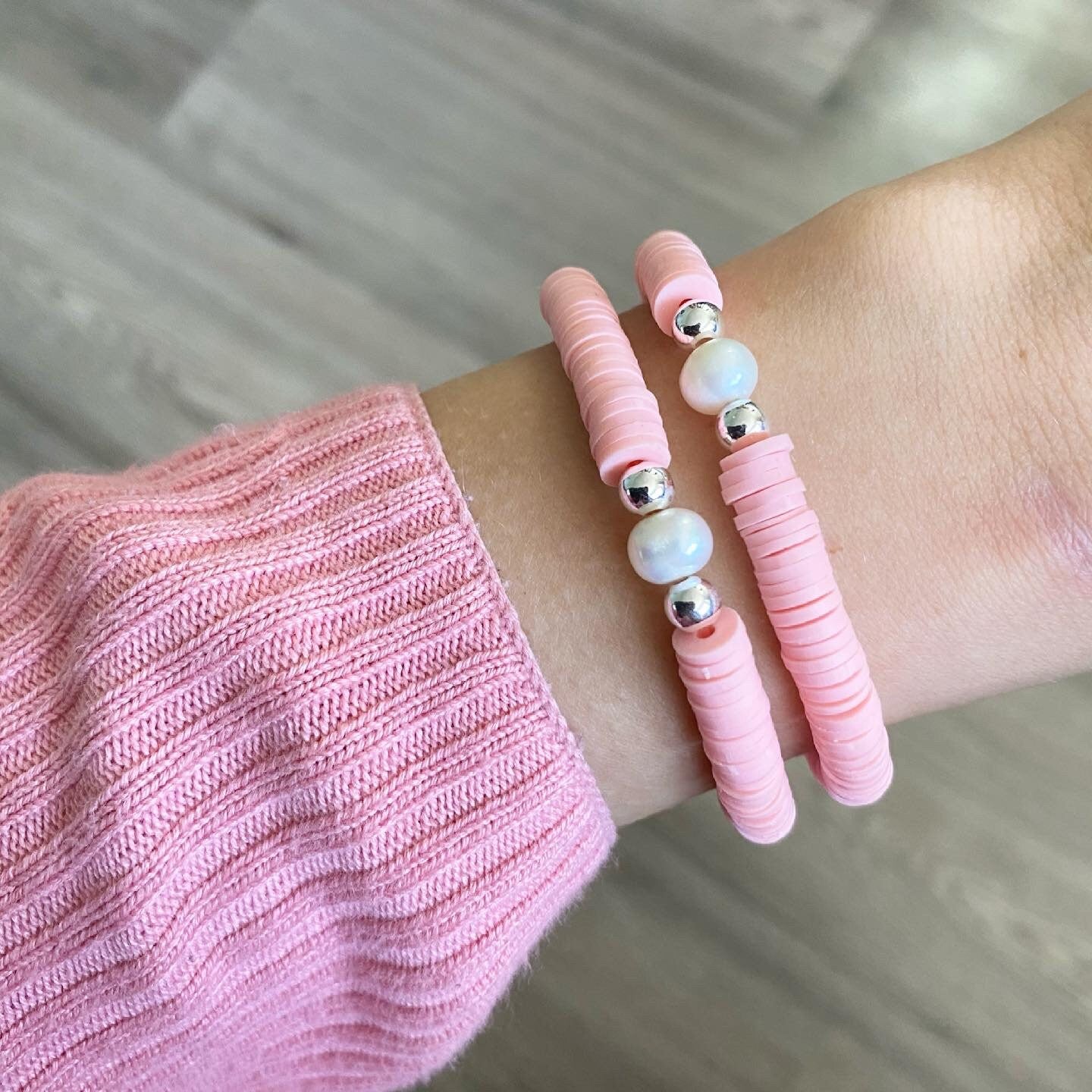 Armband 925er Sterlingsilber mit Süßwasserperle in Rosa