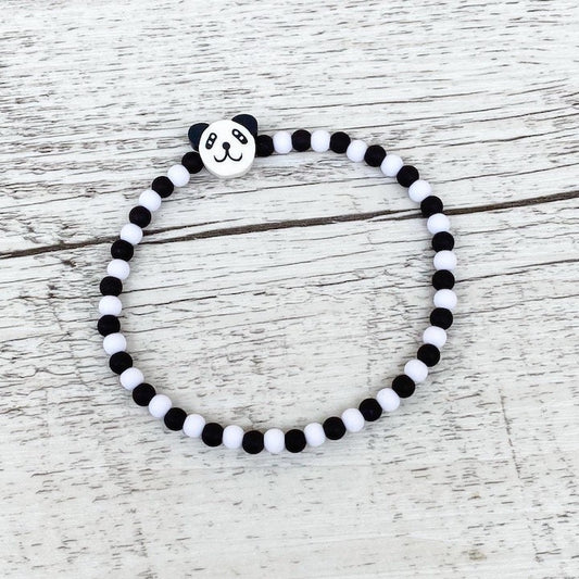 Armband Panda schwarz weiß