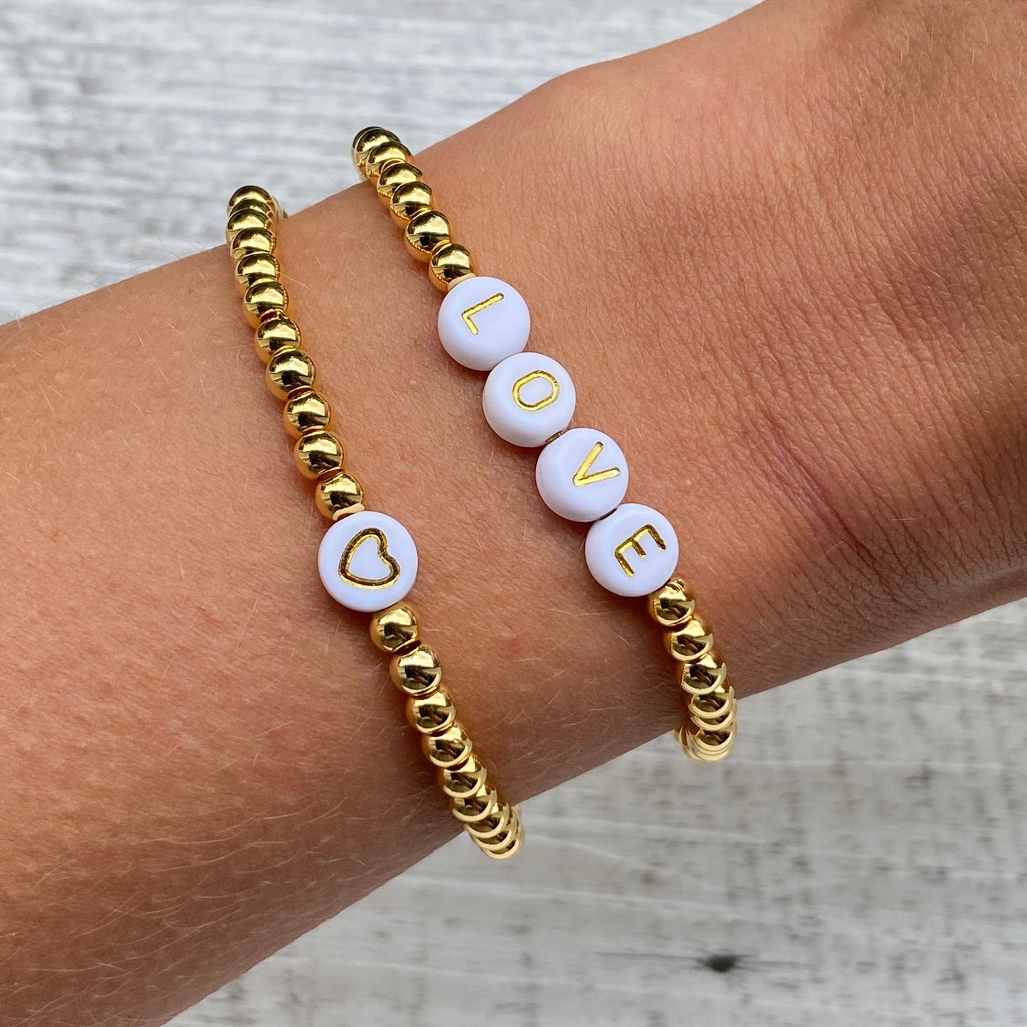 Personalisiertes Armband "Simply Gold" aus Edelstahl