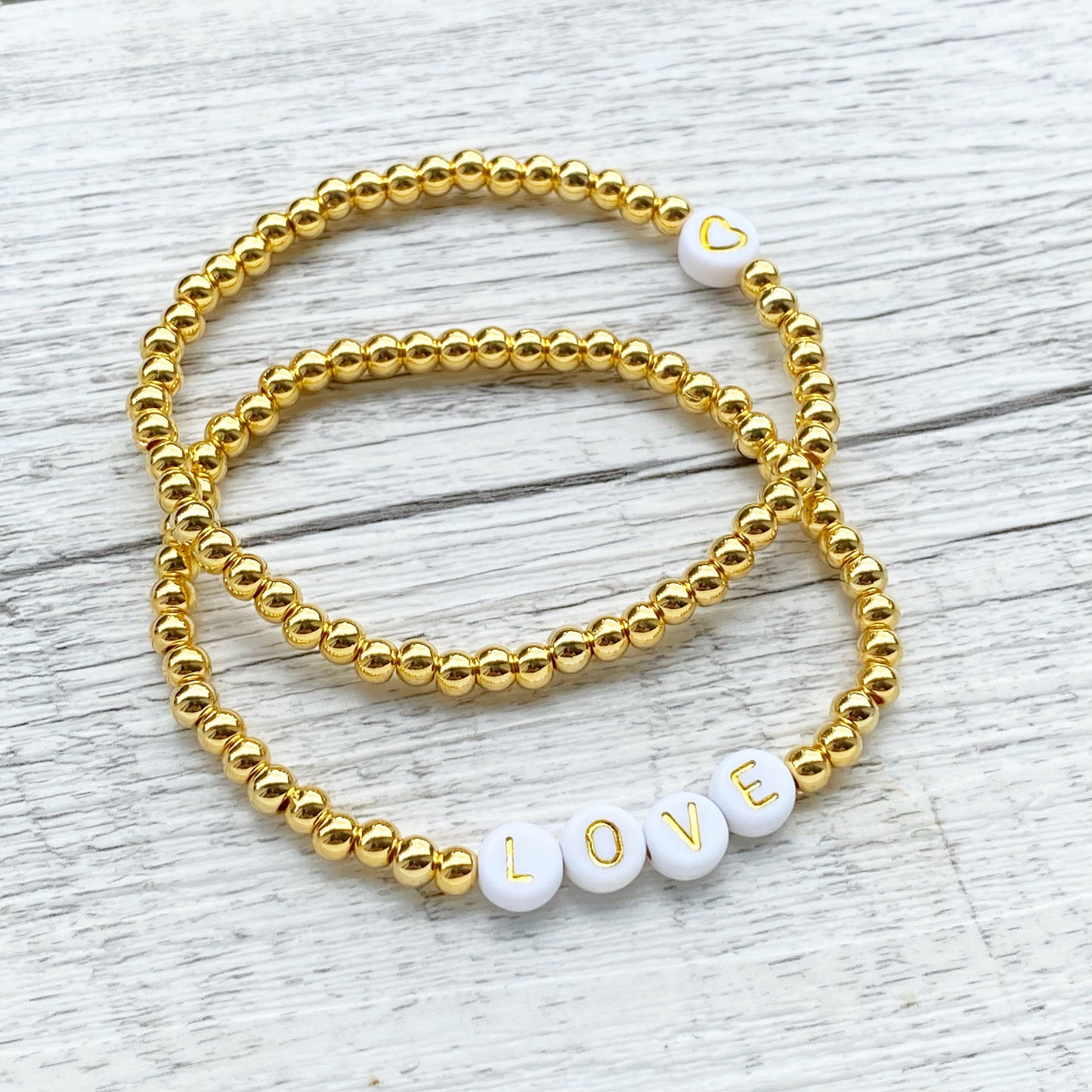 Personalisiertes Armband "Simply Gold" aus Edelstahl