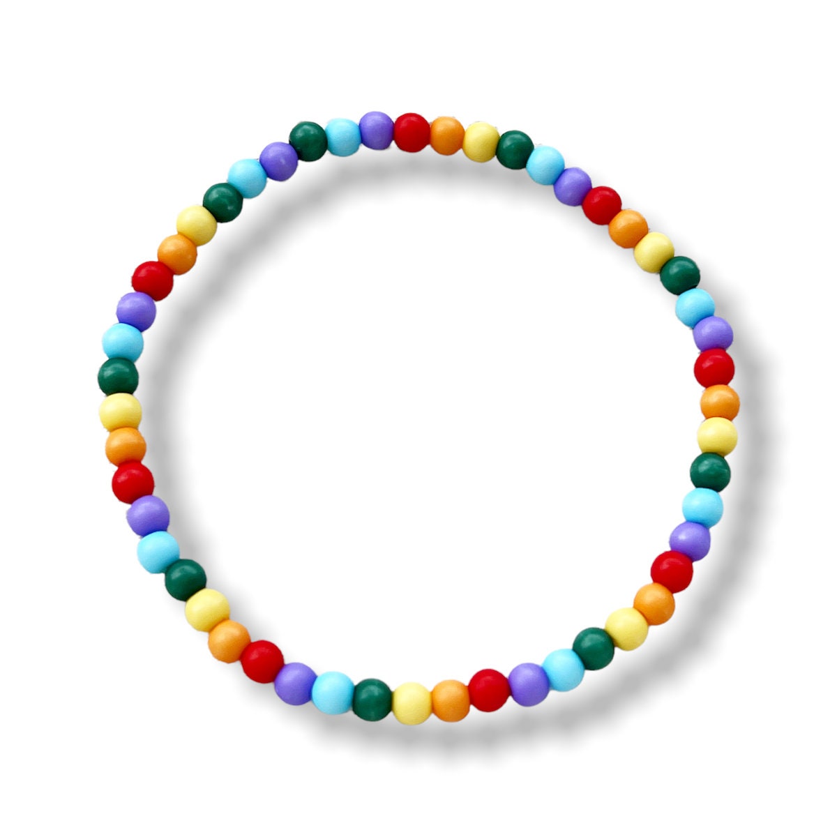 LGBTQ Armband - Regenbogen Armband aus Acrylperlen