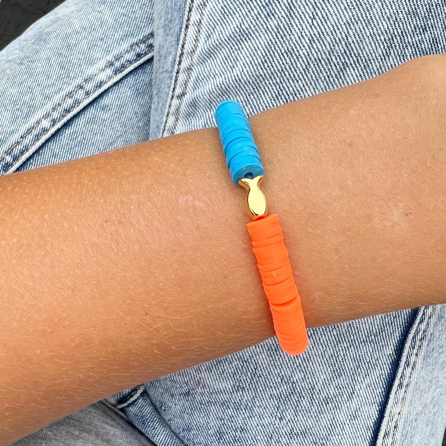 Personalisiertes Armband "Fisch" aus Katsuki Perlen