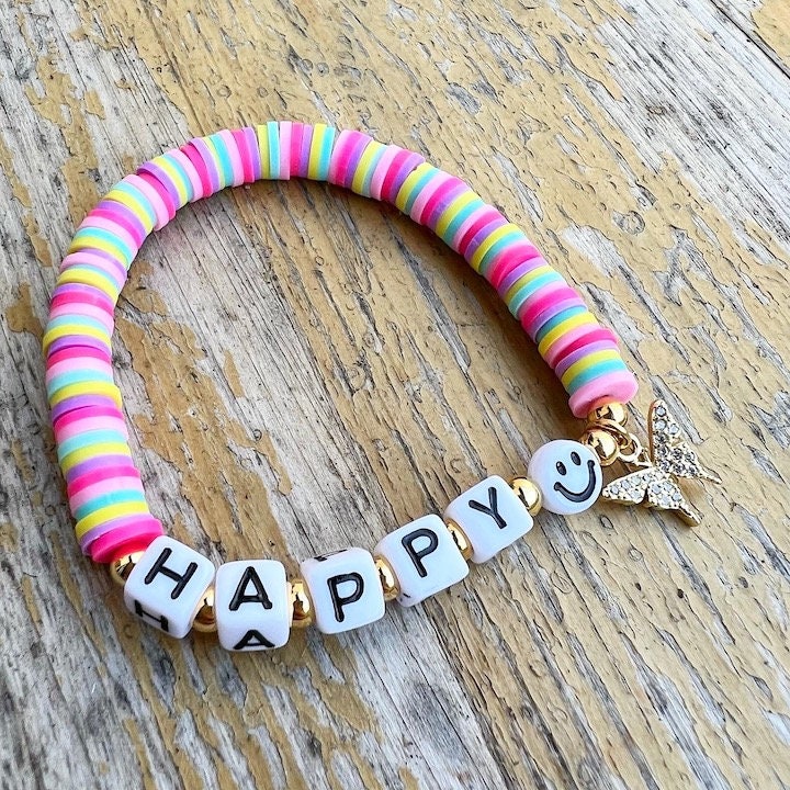Personalisiertes Armband "Smiling Butterfly" mit Zirkonia