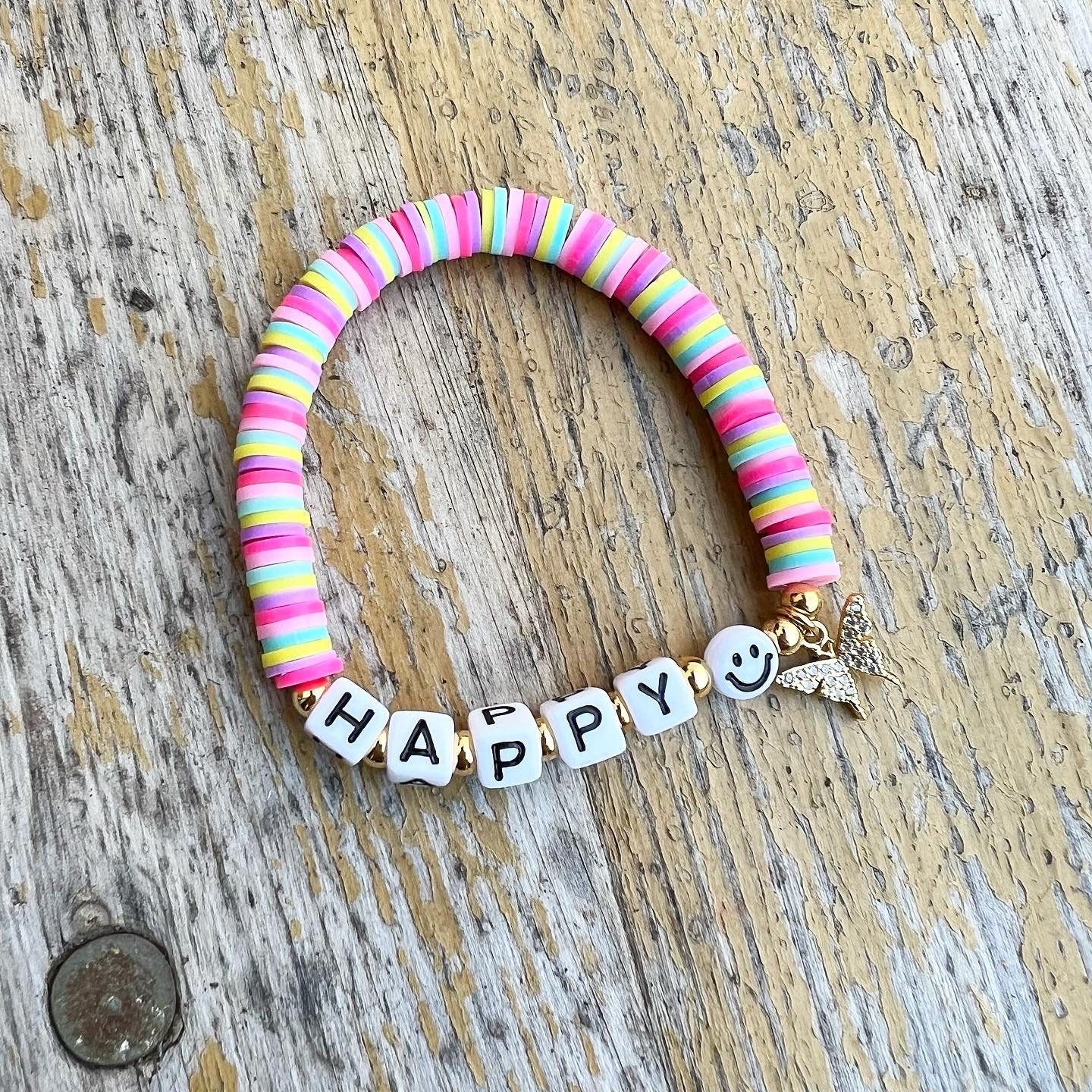 Personalisiertes Armband "Smiling Butterfly" mit Zirkonia