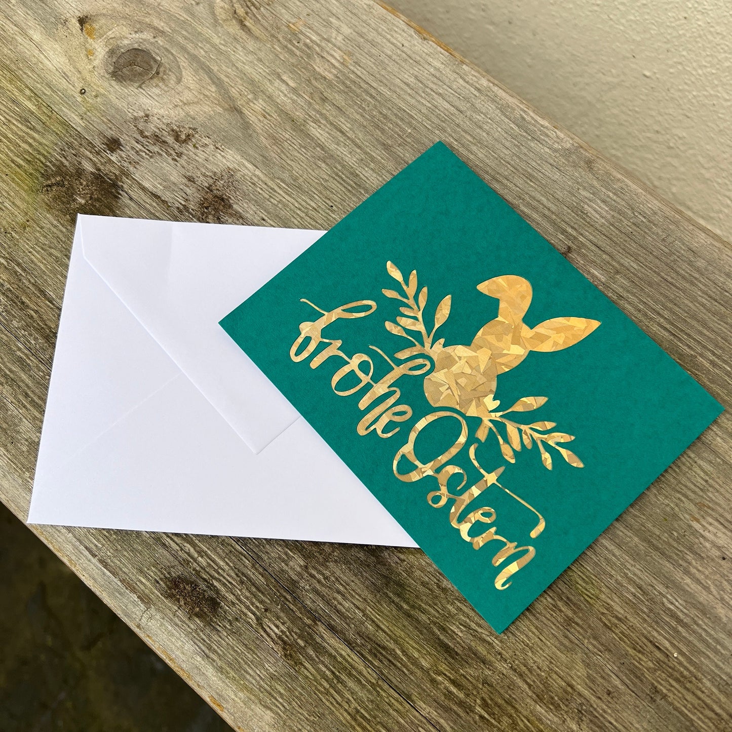 „Frohe Ostern“ Klappkarte