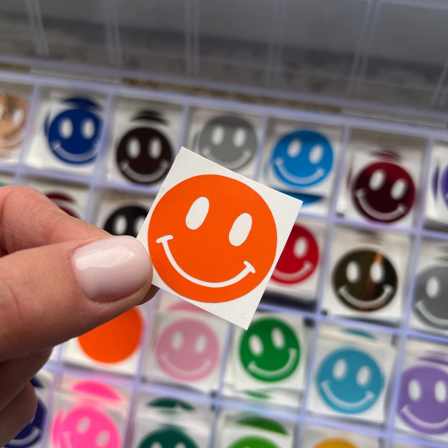 50 Smiley Aufkleber  - Happy Face Sticker