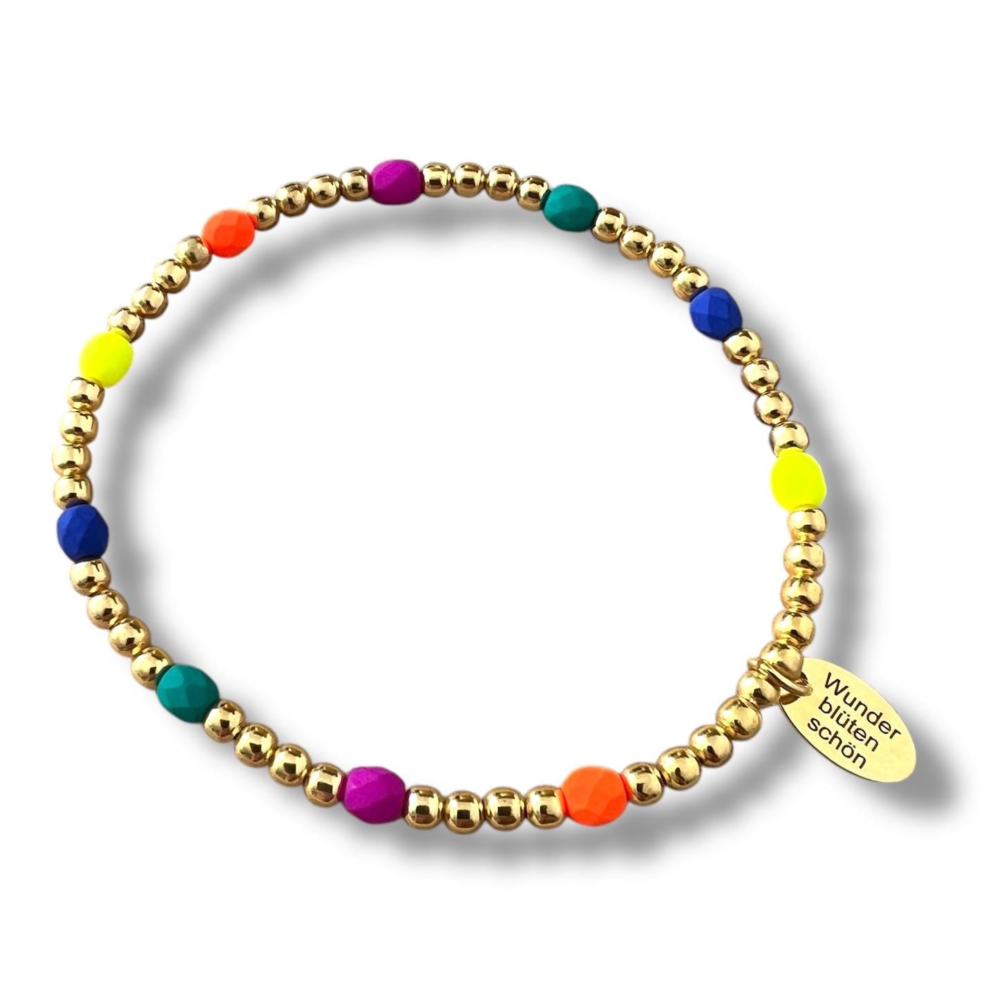 Armband "Neon Lights" aus 925er Sterlingsilber 24 Karat vergoldet