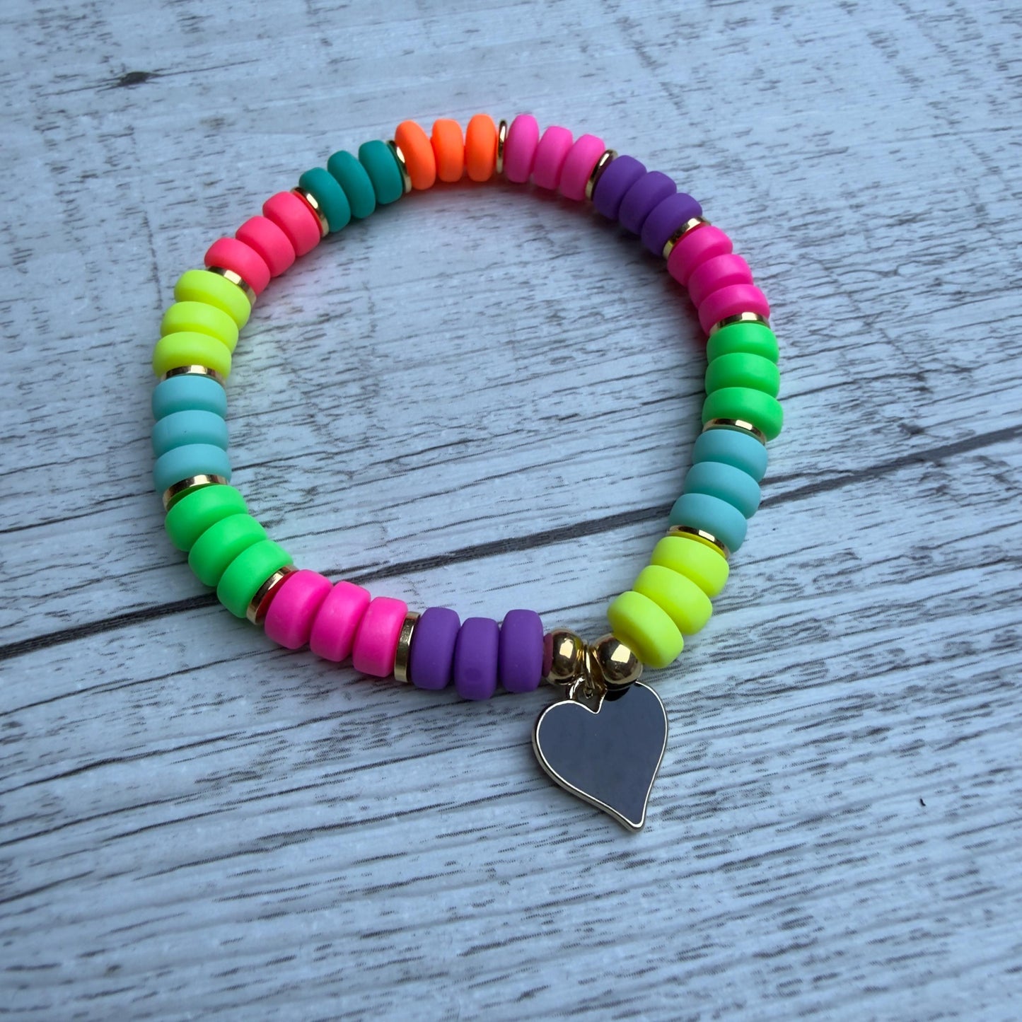 Armband "Black Neon Heart"