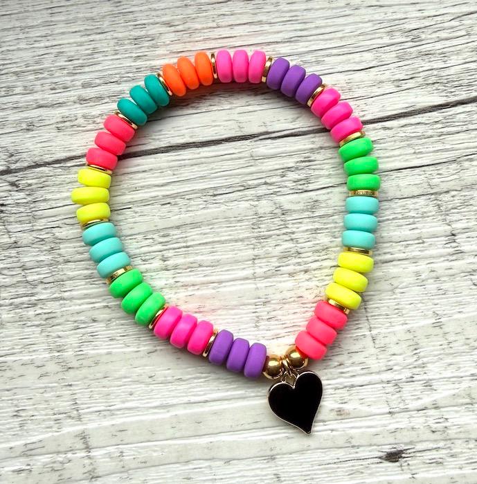 Armband "Black Neon Heart"
