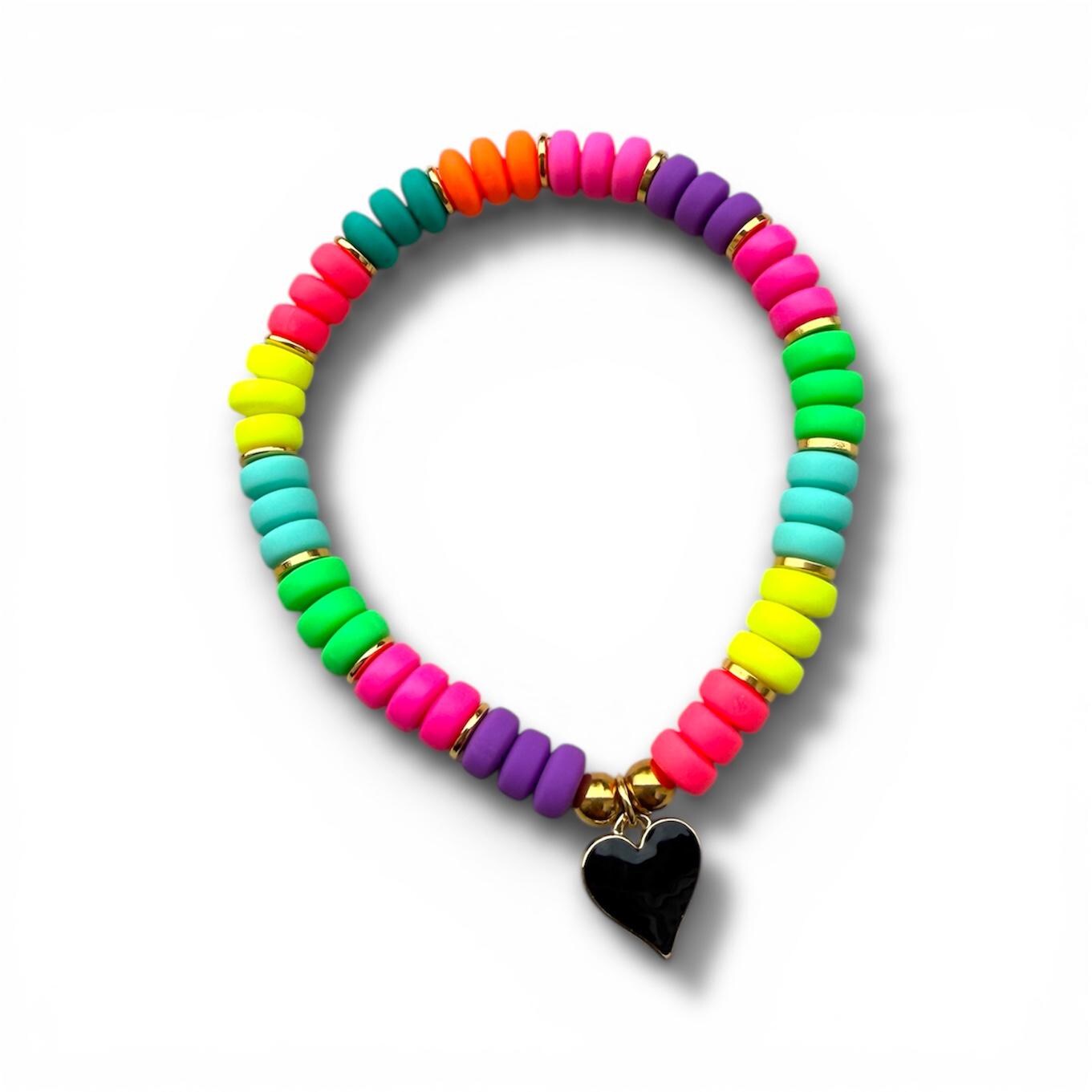 Armband "Black Neon Heart"