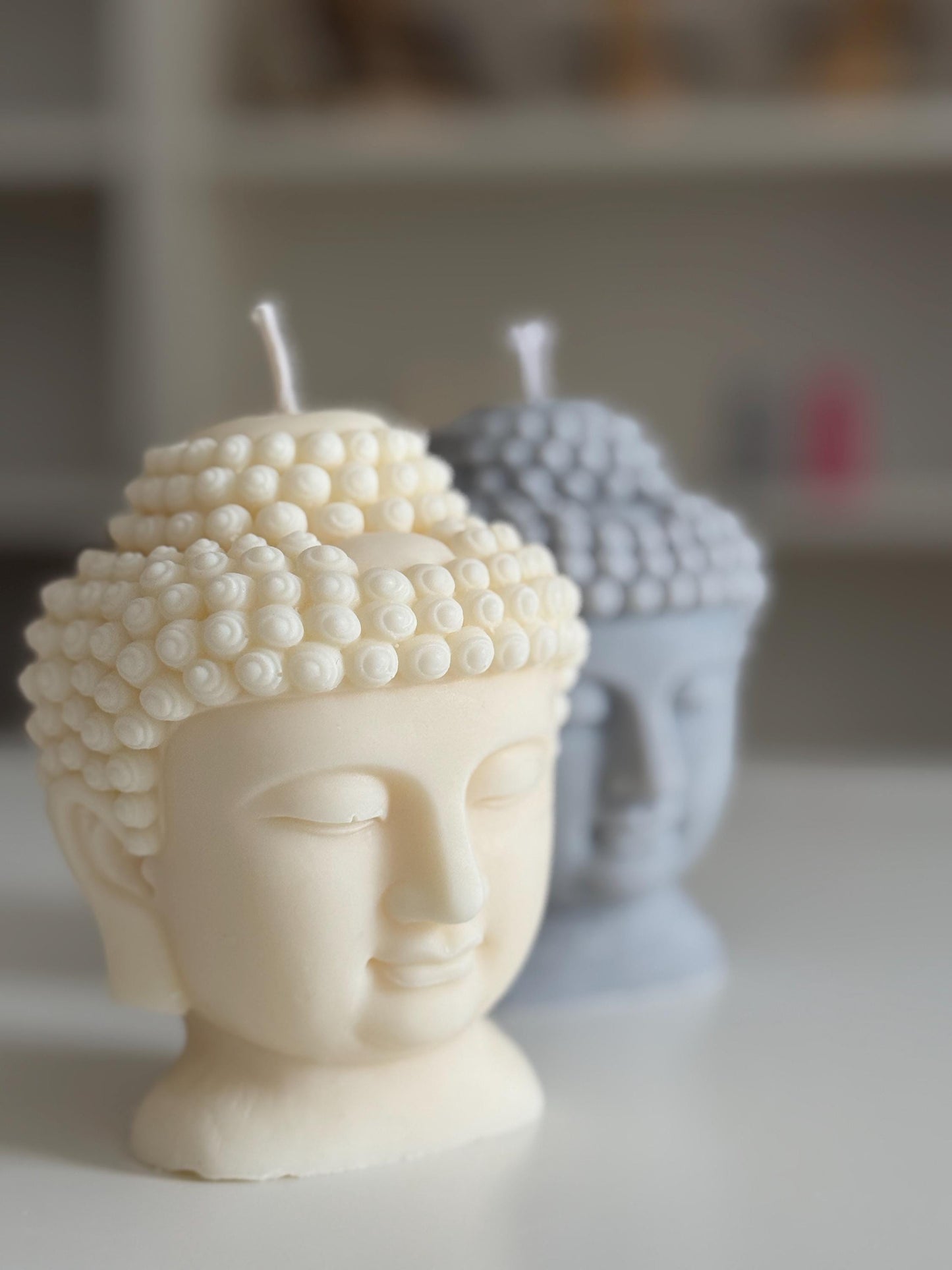 Buddha Kerze XXL aus Sojawachs - vegan und umweltfreundlich