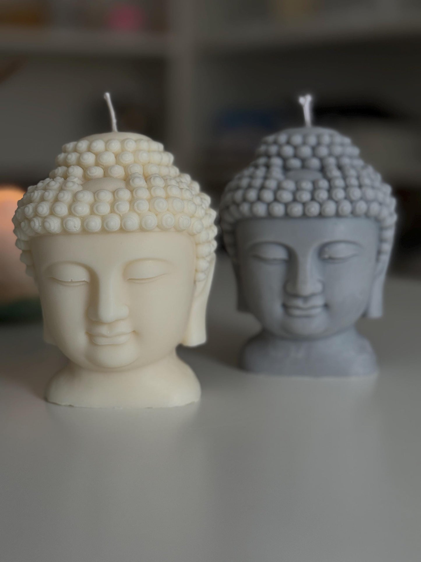 Buddha Kerze XXL aus Sojawachs - vegan und umweltfreundlich