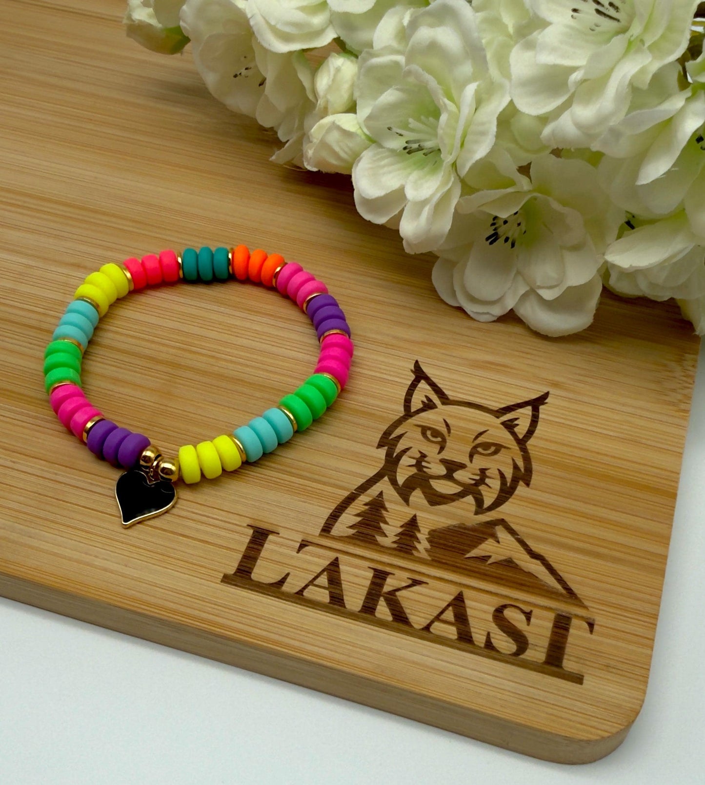 Armband "Black Neon Heart"