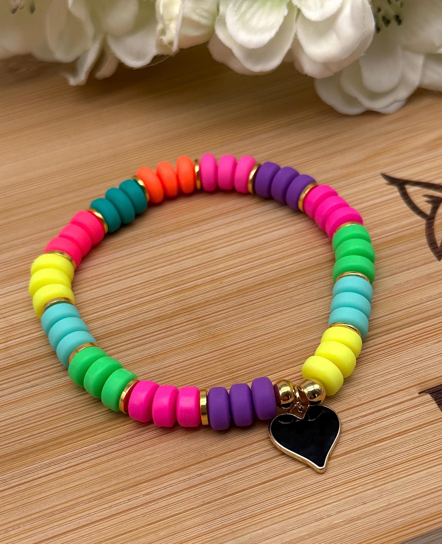 Armband "Black Neon Heart"